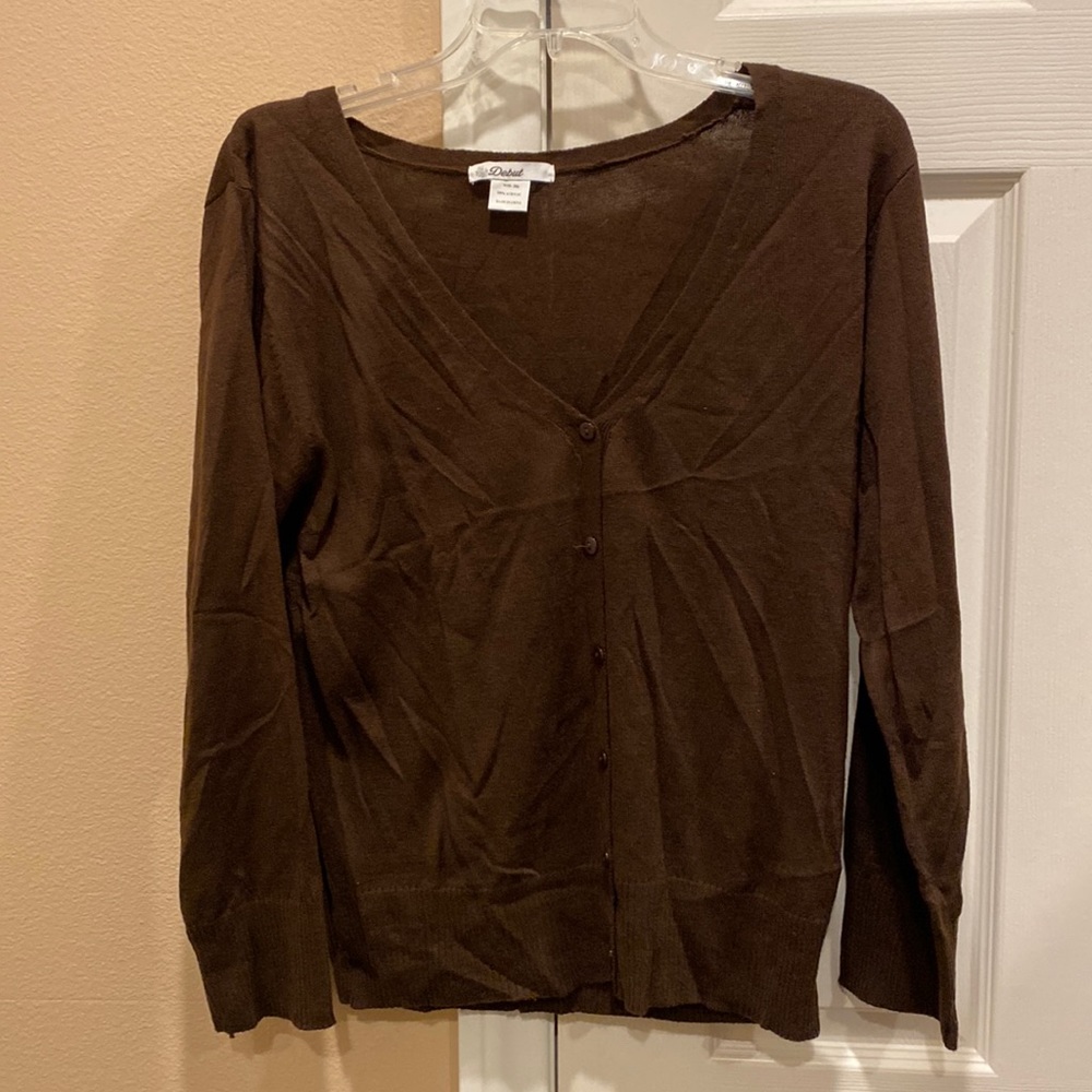 Lightweight button-down sweater